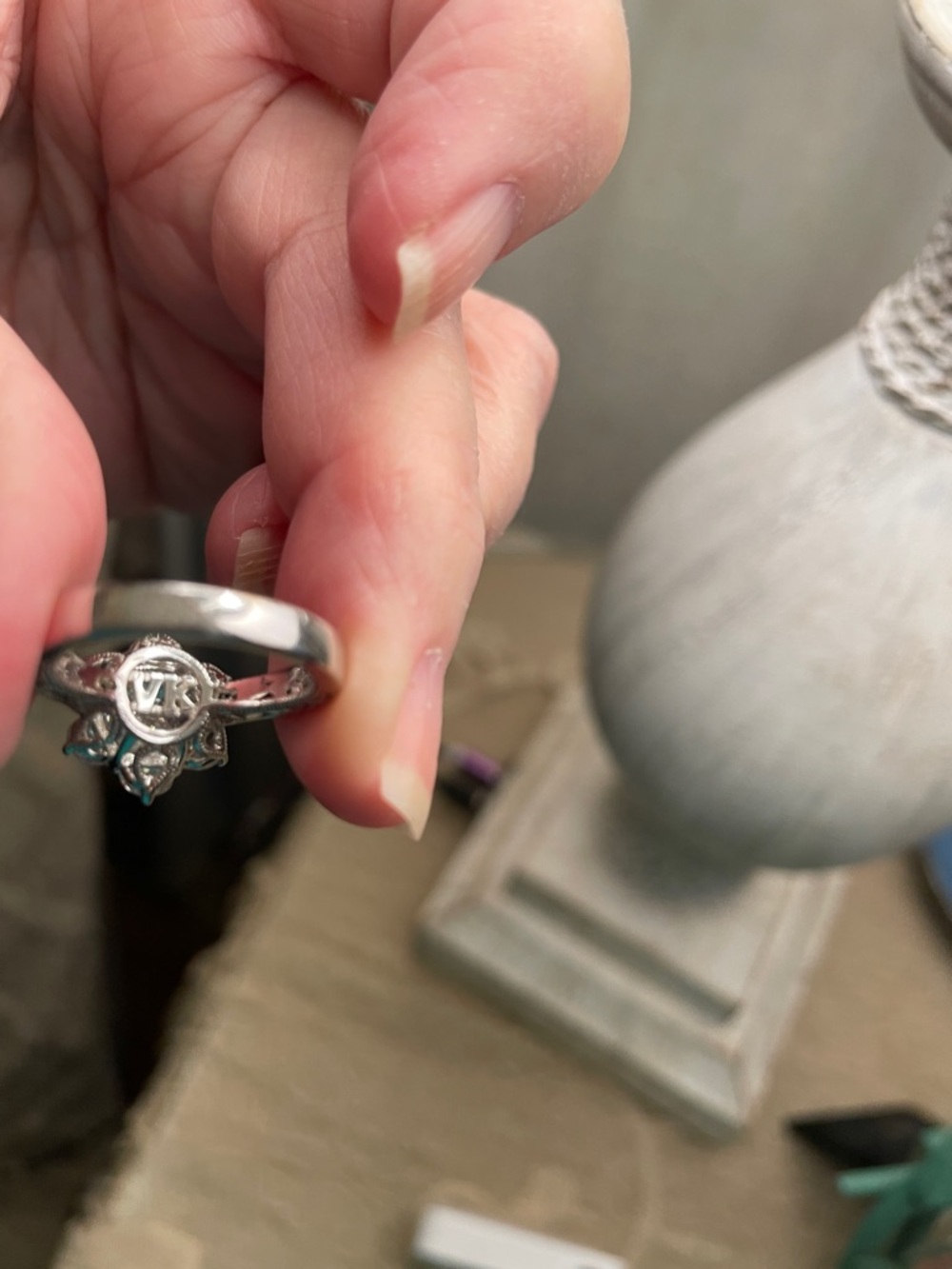 Bella Luce /Vanna K     925 Sterling Silver Flower Ring - Picture 10 of 10